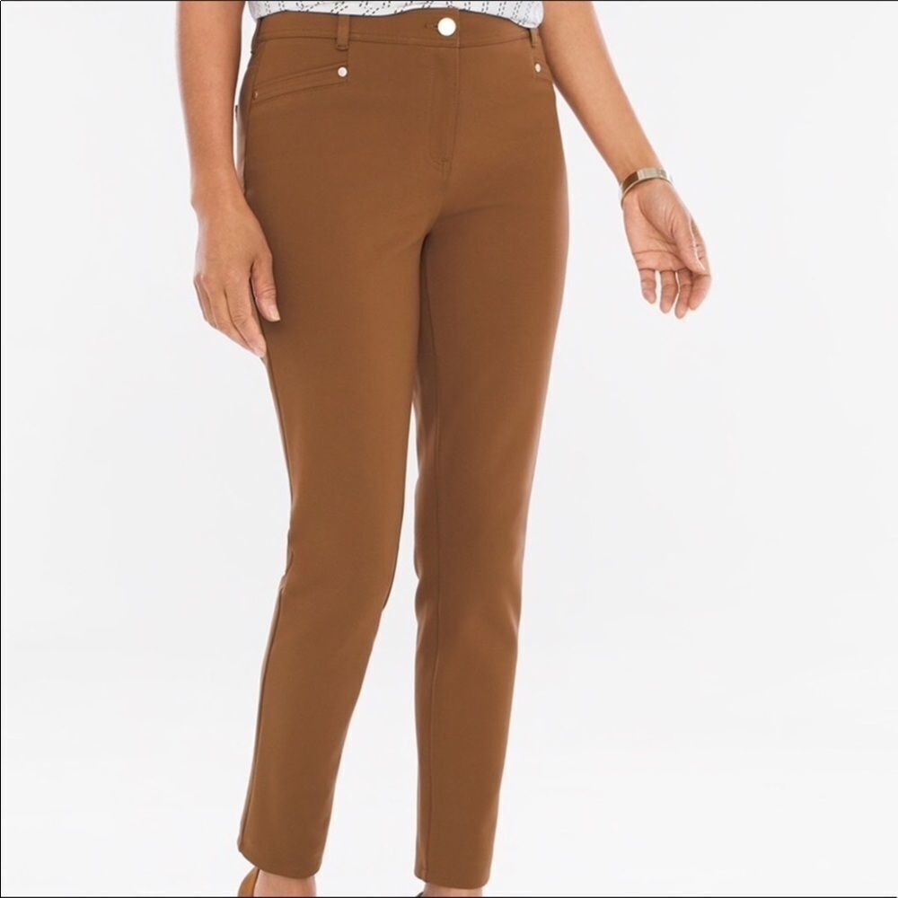 NEW Brown Mid Rise Tapered Ankle Pants for Fall